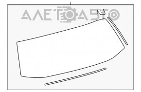 Geam spate portbagaj Toyota Prius V 12-17