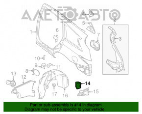 Grila de ventilatie dreapta Nissan Rogue 14-20