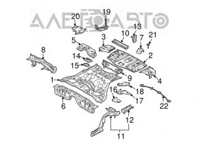 Montarea roții de rezervă sub subwooferul Nissan Rogue 14-20