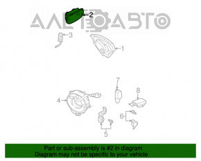 Подушка безопасности airbag пассажирская в торпеде Lexus RX300 98-03 без накладки