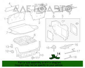 Вставка пенопласт под запаску Toyota Camry v55 15-17 usa