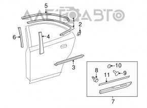 Capac usa inferioara spate dreapta Lexus Hs250h 10-12