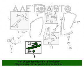 Capac prag fata stanga Lexus Hs250h 10-12