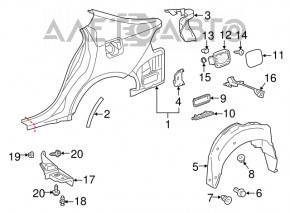 Clapeta de ventilatie stanga Lexus Hs250h 10-12 nou original OEM