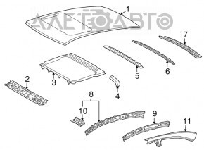 Acoperiș metalic pentru Lexus Hs250h 10-12