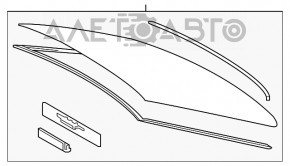 Geam spate Lexus Hs250h 10-12, nisip, zgârieturi