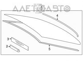 Geam spate Lexus Hs250h 10-12, nisip, zgârieturi