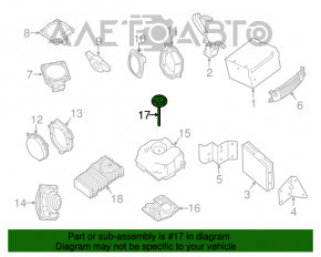 Suportul subwooferului Infiniti JX35 QX60 13- bolt TIP 1