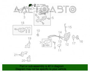 Capacul mânerului exterior dreapta față Lexus CT200h 11-17