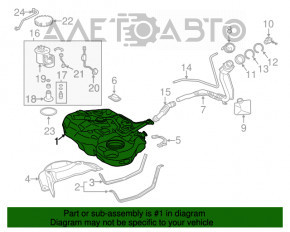 Топливный бак Lexus CT200h 11-17