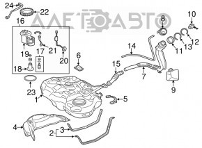 Топливный бак Lexus CT200h 11-17