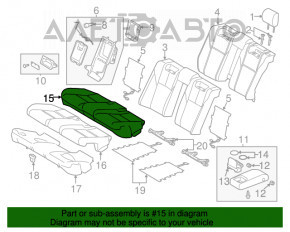 Задний ряд сидений 2 ряд Toyota Avalon 13-18 с airbag, кожа черн