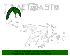 Bara spate dreapta Toyota Avalon 13-18