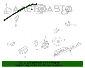 Perna de aerbag laterală stânga pentru BMW 335i e92 07-13