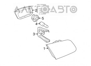 Фонарь внутренний крышка багажника левый BMW 335i e92 07-13