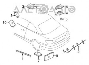 Antena aripă BMW 335i e92 07-13