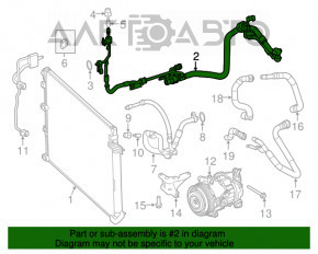 Bobina de aer condiționat Chrysler 200 15-17 2.4