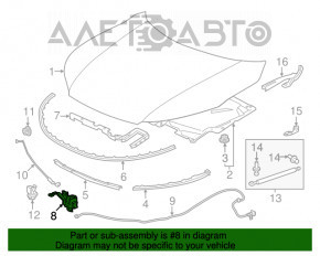 Capota Honda Accord 16-17, blocată