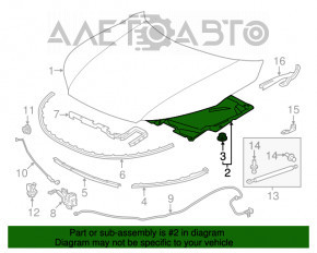 Izolarea capotei pentru Honda Accord 16-17 restilizat, hibrid