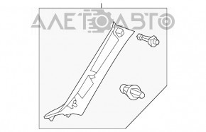 Capacul amortizorului din față dreapta superioară pentru Lexus CT200h 11-17 bej.