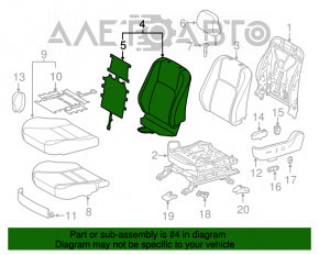 Scaunul șoferului pentru Lexus CT200h 11-17 fără airbag, piele bej