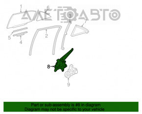 Стеклоподъемник с мотором задний правый Lexus ES300h ES350 13-18