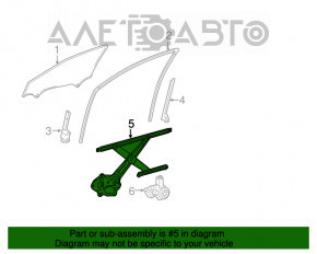 Geam electric cu motor fata stanga Lexus ES300h ES350 13-18