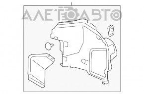 Capacul arcului drept Lexus ES300h 13-18 zgârieturile de pe capacul