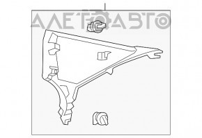 Capacul spate al stâlpului din spate stânga pentru Lexus ES300h ES350 13-18, bej, potrivit pentru curățare chimică.