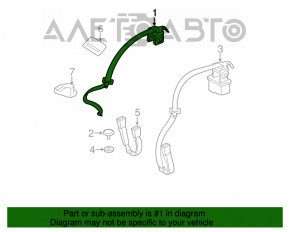 Centura de siguranță spate stânga pentru Lexus ES300h ES350 13-18, culoare bej.