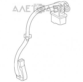 Centura de siguranță centrală spate pentru Lexus ES300h ES350 13-18, culoare bej