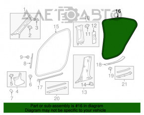 Garnitură pentru deschiderea ușii, spate dreapta, Lexus ES300h ES350 13-18