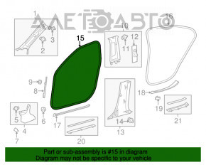 Garnitură pentru deschiderea ușii, față stânga, Lexus ES300h ES350 13-18