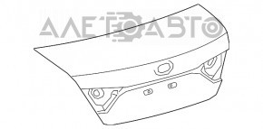 Capac portbagaj Toyota Camry v55 15-17 SUA sub spoiler, vopsit, zgârieturi, alb 040