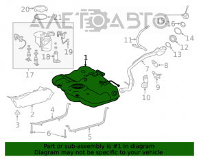 Rezervorul de combustibil al Toyota Camry v70 18-