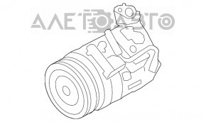 Компрессор кондиционера BMW 335i e92 07-13