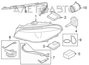 Lampa de xenon BMW 335i e92 07-13 D1S