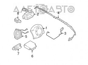 Modulul airbag SRS calculator pentru airbag-urile de siguranță BMW 335i e92 07-13