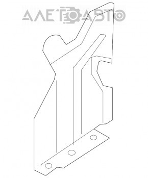 Защита двигателя боковая правая Infiniti G25 G35 G37 4d 06-14