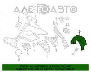 Aripa spate dreapta Infiniti QX30 17-