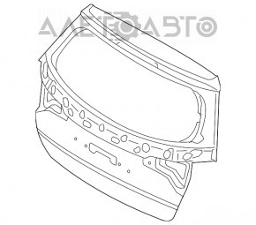 Ușa portbagajului goală Kia Sorento 14-15 restyled