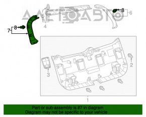 Capacul portbagajului stânga Lexus CT200h 11-17