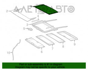 Geam panoramic pentru Lexus ES300h ES350 13-18