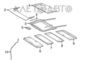 Geam panoramic pentru Lexus ES300h ES350 13-18