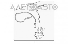 Capac portbagaj pentru Lexus ES300h ES350 13-18 cu cablu de tractare