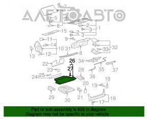 Tava portbagajului Lexus ES350 07-12