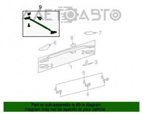 Balustrade transversale Lexus GX470 03-09