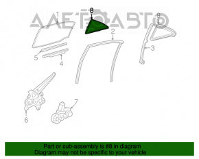 Стекло двери треугольник заднее левое Lexus Hs250h 10-12