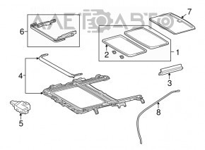 Motorul capacului de la Lexus Hs250h 10-12 lipsește