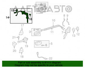 Burlanul de blocare din față stânga pentru Lexus IS200 IS300 99-05